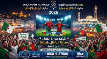 تردد قناة الجزائرية الأرضية لمتابعة قمة البرتغال وإسبانيا في نهائيات البطولة الدولية