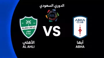 توقيت المواجهة المرتقبة بين الأهلي وأبها في الجولة الثانية للدوري السعودي 2026