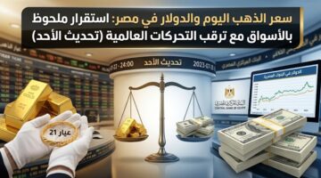 تطورات أسعار الذهب والدولار في الأسواق المصرية بختام تعاملات الأحد 13 سبتمبر